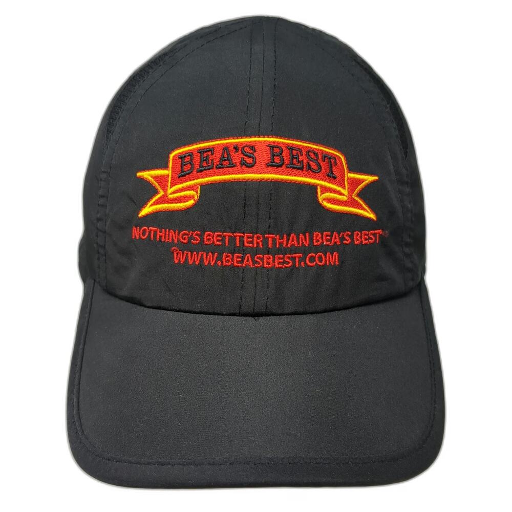 Hit Baseball Cap Black One Size Lightweight Mesh Vents Strapback Bea's Best